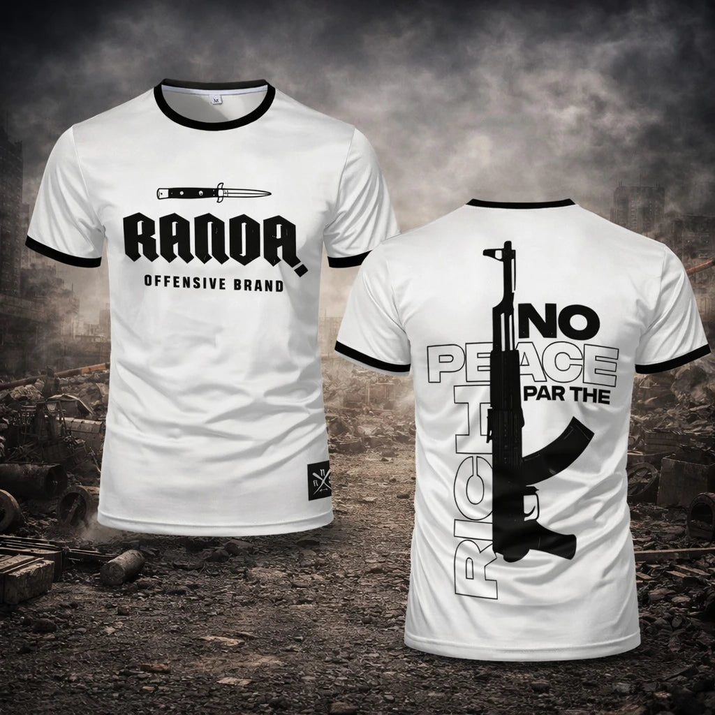 Randa Gothic Tactical T-shirt  Breathable Sportswear | Unisex Combat-style Apparel | Outdoor Crew Neck Short-sleeve Top For Men