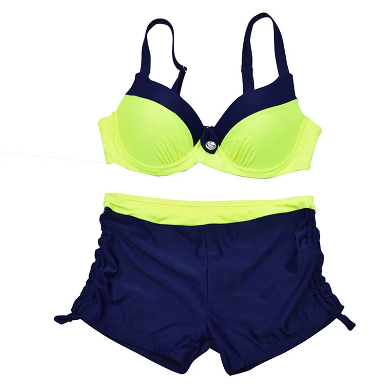 2026 New Swimsuit Red Push Up Bikini Set Women Swimwear Sexy Padded Adjustable Strap Bordered Bikinis Black Bathing Suit Tankini